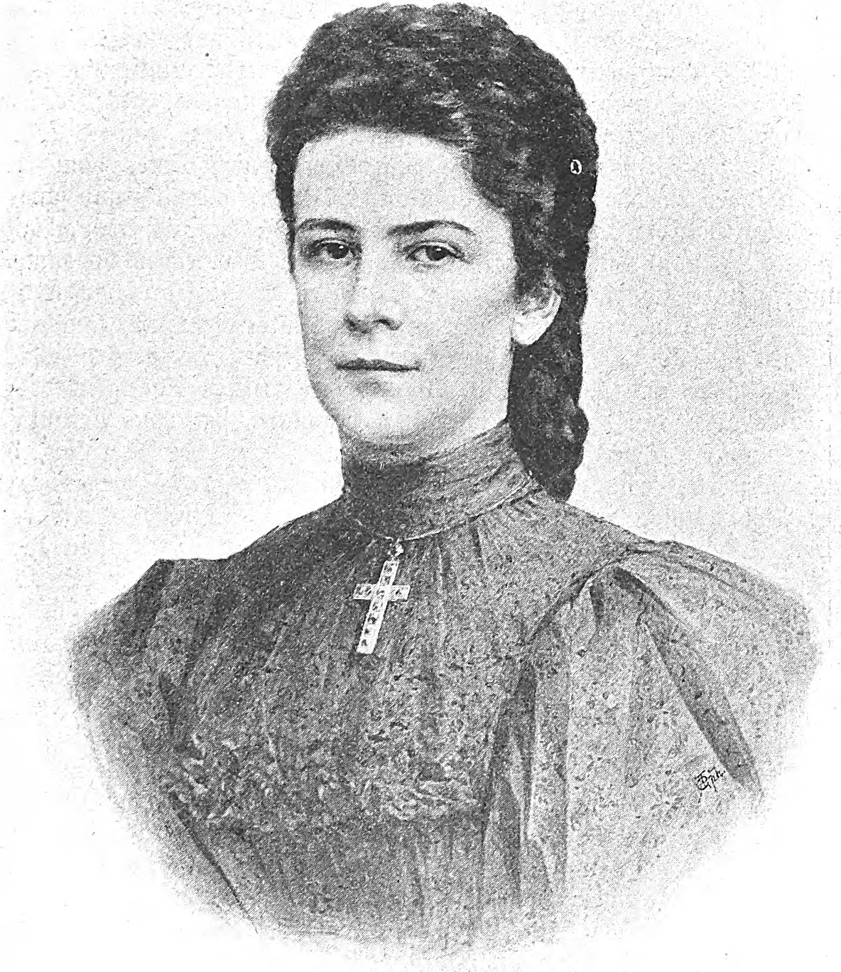 Kaiserin Elisabeth. Zeitgenössisches Erinnerungsbild zum Nachruf von 1898.